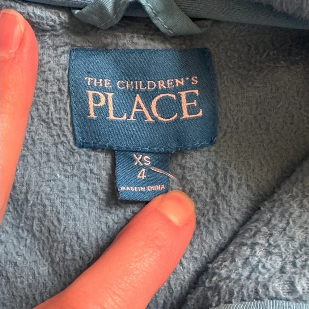 The Children's Place Fleece Jacket Blue size 4 lightweight spring
